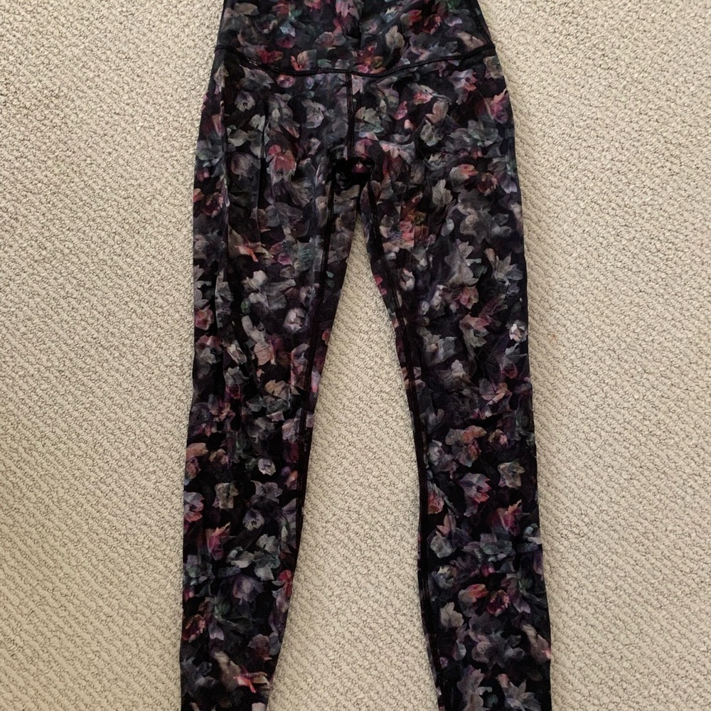 Lululemon Athletica Multicolor Floral Leggings